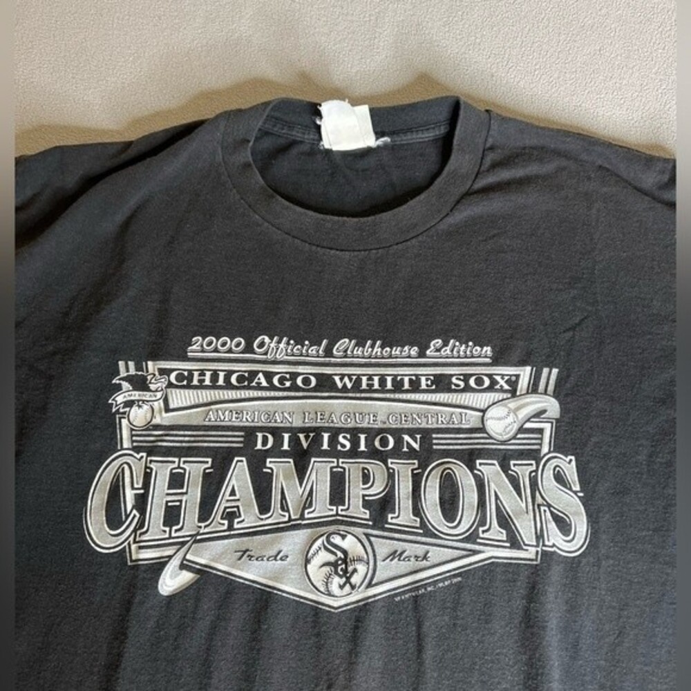 VTG Chicago White Sox 2000 Clubhouse Edition Division Champs T-Shirt Sz XL/XXL